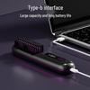 "Portable Mini Wireless Rechargeable Ceramic LCD Hair Straightening Comb"