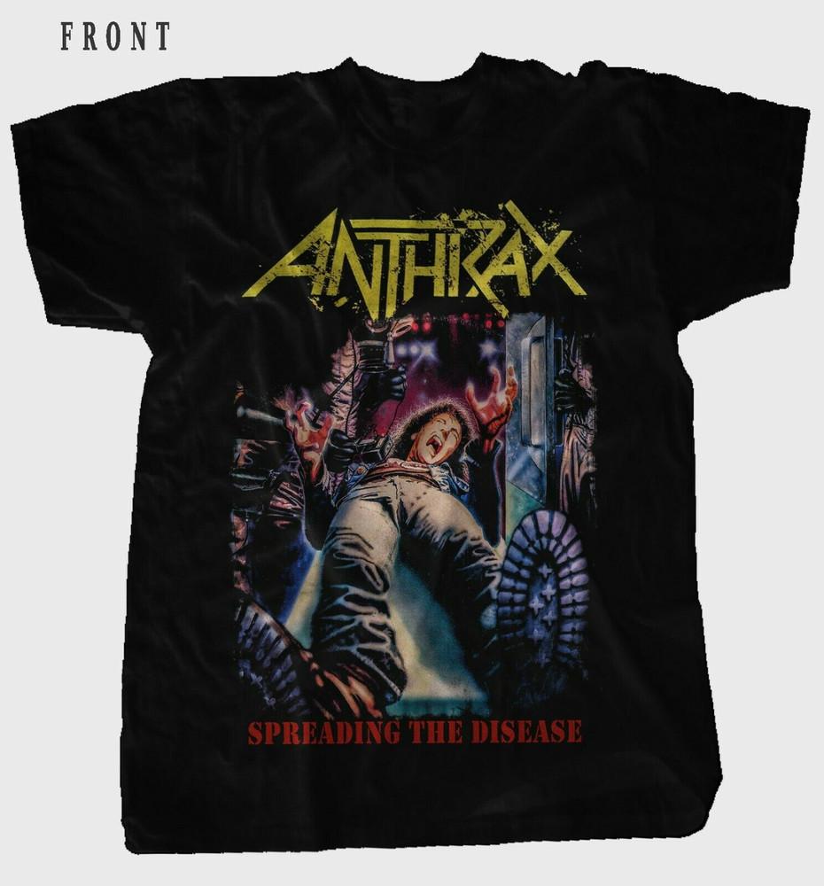 Caught in a Mosh Anthrax Band Black T-Shirt Cotton S-234XL Unisex T-Shirt XXXL