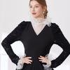 Reusable Fashion Collar Insert Delicate Lace Trim Polyester Layered Neckline Accessory For Various Clothing Styles
