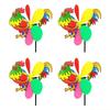 QX2E Garden Windmills Adornment Metal Rotating Wind Spinner for Yard Landscape