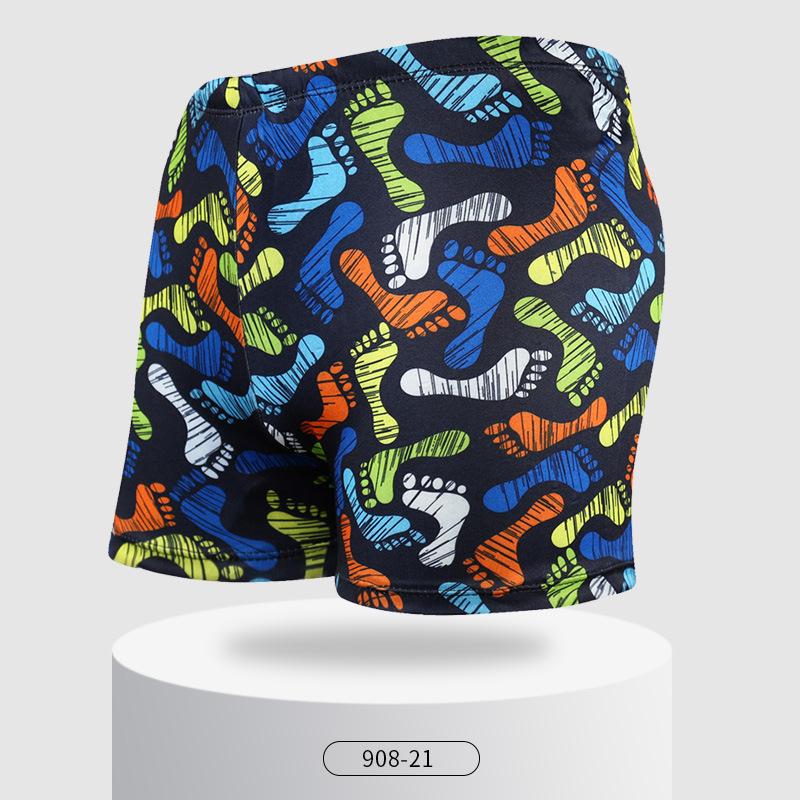 Men's Plus Size Quick-Dry Square Leg Swim Trunks - Fashionable, Comfortable, Anti-Embarrassment Beach and Hot Spring Swimwear