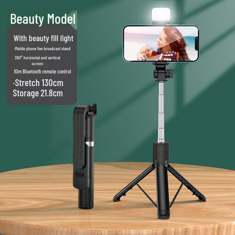 360° Rotating Bluetooth Selfie Stick & Tripod for Live Streaming & Photography