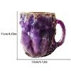 New Mineral Crystal Coffee Mugs Elegant Luxury Mineral Crystal Coffee Mug Colorful Crystal Mug Translucent Coffee Mug Gifts