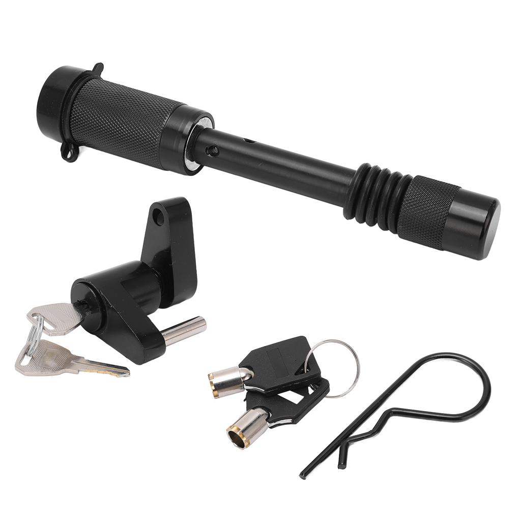 Trailer Hitch Lock with 1 4in Coupler Lock Zinc Alloy Antitheft for RV Truck Construction Vehicle Camper