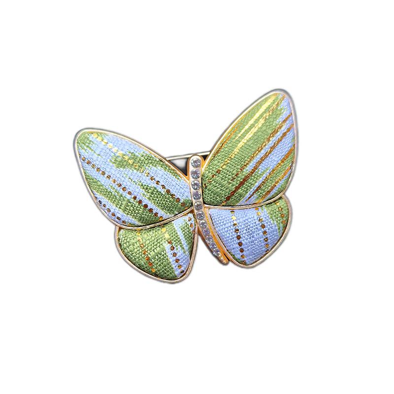 Hot Sale Ethnic Handmade Colorful Cute Butterfly Alloy Brooch for Women and Children As Party Gifts