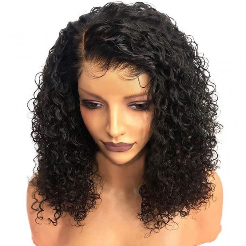 European American Wigs Women's Hoods Short Small Rolls Wavy Fluffy