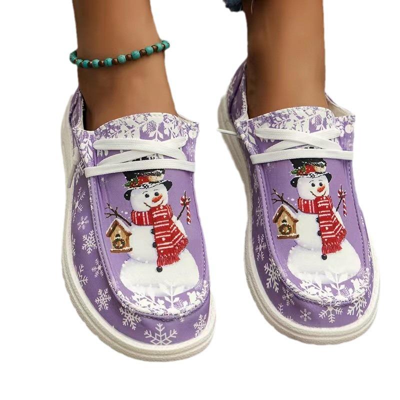 Christmas Yeti Elf Casual Shoes Lightweight Plus Size Pumps Women's Shoes