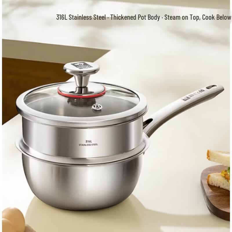 KOBACH 316L Stainless Steel Non-Stick Baby Food Pot