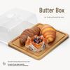 Bamboo Butter Dish with Lid - Cake & Cheese Storage Box