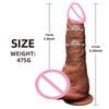Realistisk Myk Dildo Stor Glans Kuk Dobbel Silikon Penis Vaginal Masturbasjon Sugekopp Pikk Kvinne Mann Analseks Leker