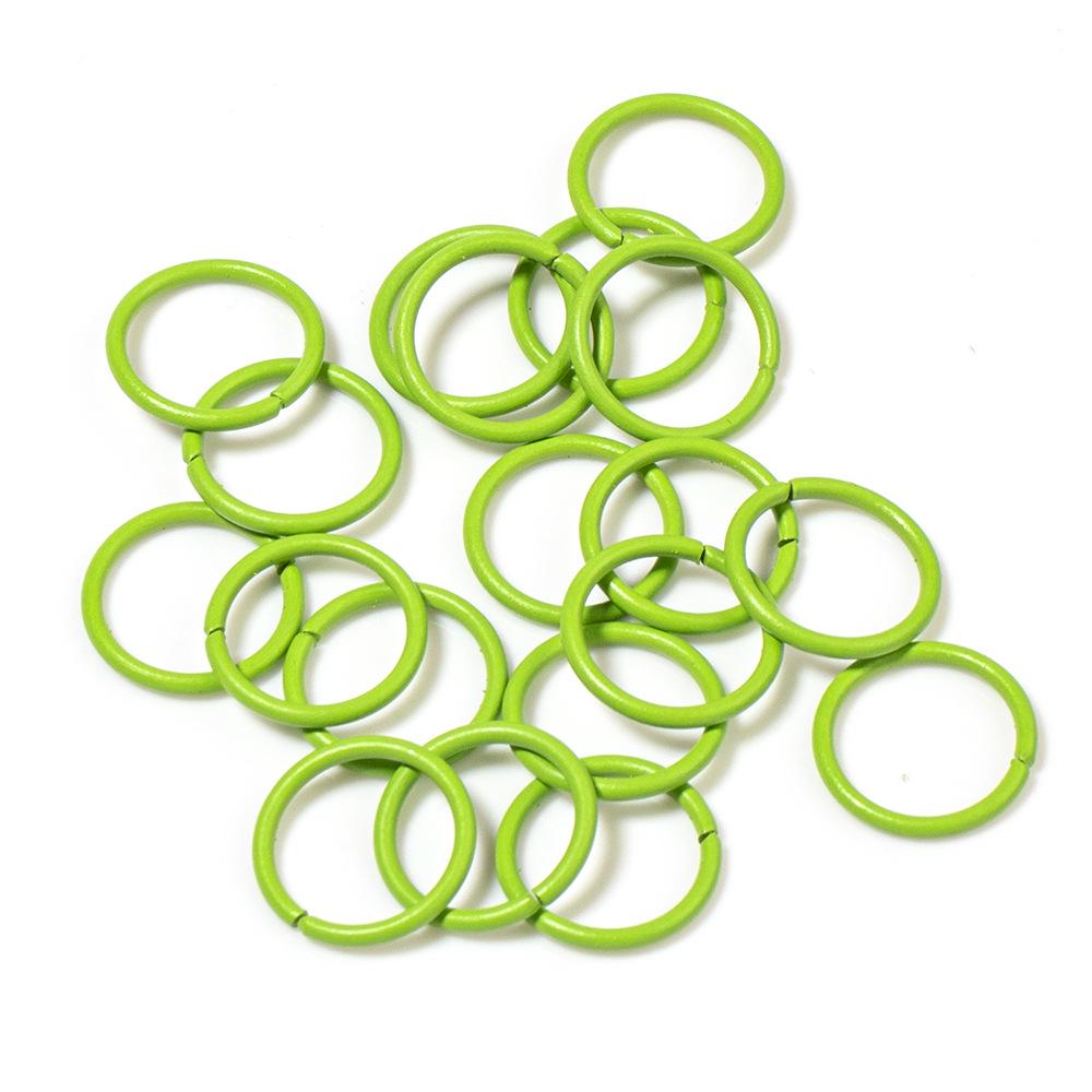 Colorful Open Jump Rings for DIY Jewelry Making - Round Single Loop Iron Rings for Beading Bracelets