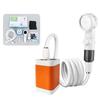 Portable Camping Shower Pump USB Rechargeable Outdoor Camp Hiking Car Washing RV Traveling Electric Shower Head Sprayer Pump