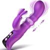 Vibrator Rotating Squeeze Dildo Adult Sex Toys 4IN1 G Spot Rabbit Vibrators Female Clitoral Stimulator with 10 Vibrating
