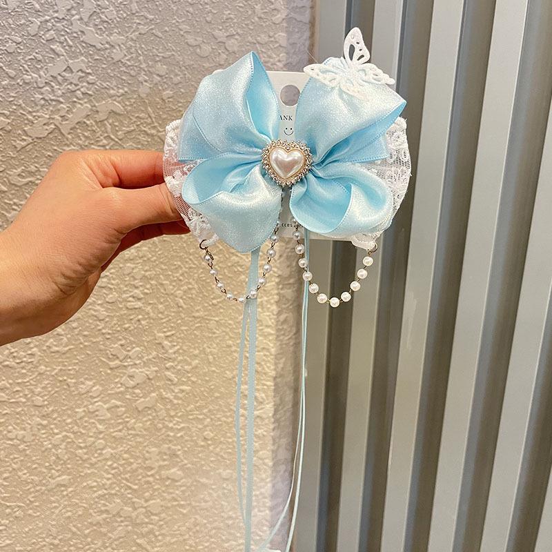 

Большая заколка-бант для волос для девочек - Принцесса Фея День рождения Головной убор Аксессуар