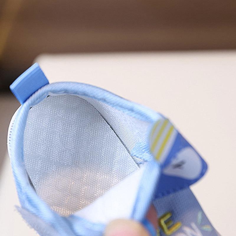 Spring/Autumn Walking Shoes, Infant Shoes for Boys and Girls 0-1-2 Years Old, Cartoon Cloth Shoes with Sound, Baby Squeaky Shoes.