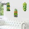 Removable Floral Wall Art 3Pcs 3D Succulents Stickers Vertical Plant Landscape Decals Waterproof PVC Mural Creative Soft Decoration Gifts Peel And