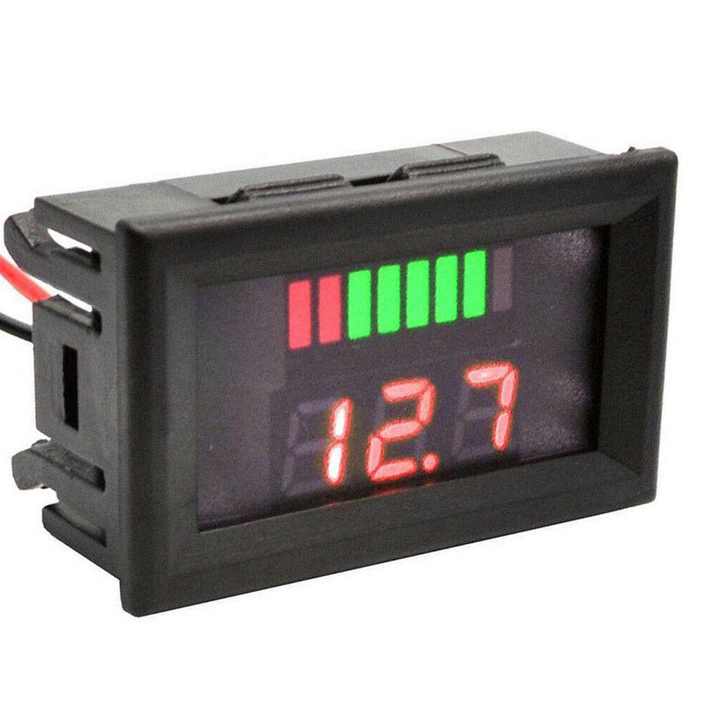 Praktisches LED-Digitalvoltmeter 12V-72V Batterie-Kraftstoffanzeige