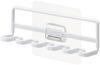 Yamazaki Tower Film Hook Toothbrush X X Floating Storage for Electric Toothbrush Product 4520 Holder, 5-Piece Set, White, Approx. W12.5 D3.5 H4cm,