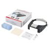 Head Mount Magnifier Glasses with 4 LED Light Hands Free Magnifier 1.5X 2X 2.5X 3.5X Loupe Lluminated Magnifier for Reading