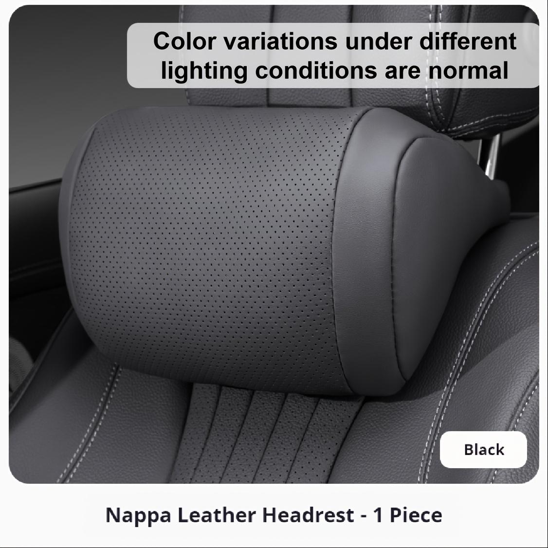 

1pc Luxury Car Headrest Pillow - Ultra-Soft Breathable Design with Pressure Relief, Neck Support & Contoured Ergonomic, Fit for Most Vehicles