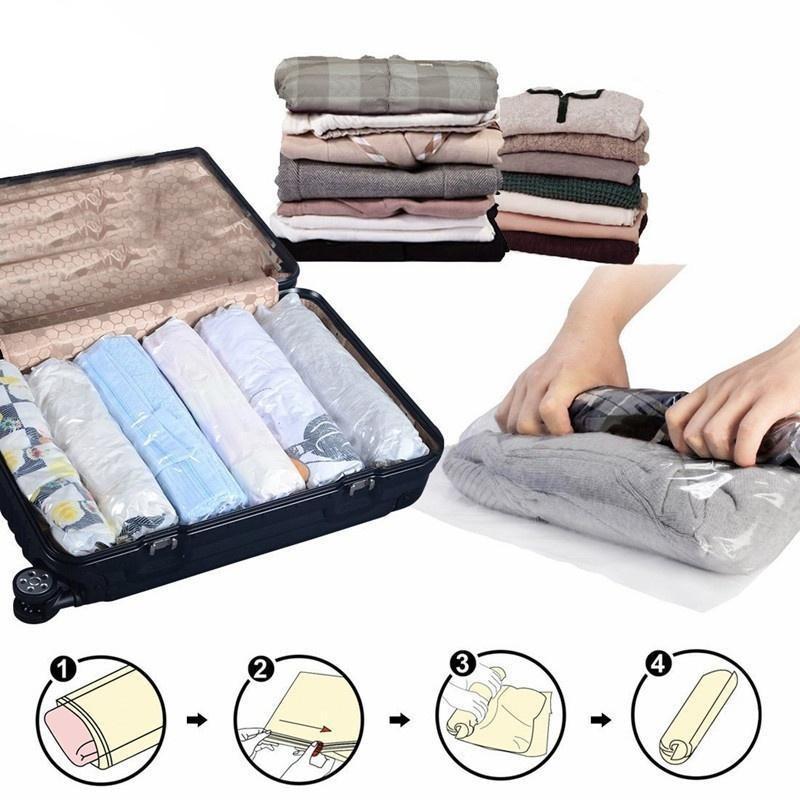 

Компактные дорожные компрессионные сумки для хранения, сворачивающиеся, от маленького до большого размера L