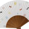 Folding Goldfish Dyed Carved Paper 35 Cm [Koshōdō] Kyoto-style Fan, Design, Frame, Medium-sized Fan, Ribs, Scented, Women's, 19.5