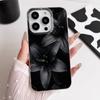 Dark Lily Flower Pattern Phone Case For IPhone 11 13 15 Pro 14 16 Plus 12 Pro Max 17Air Case Silicone Soft Clear Cover Shell