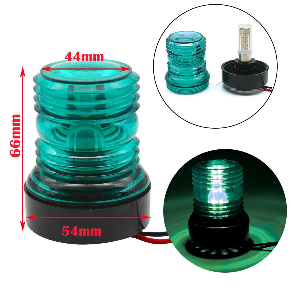 Wasserdichte LED Ankerleuchte Boot 12-24V Marineboot Yacht Navigationslicht Rundum 360 Grad 3 Farben Zubehör Marineleuchte