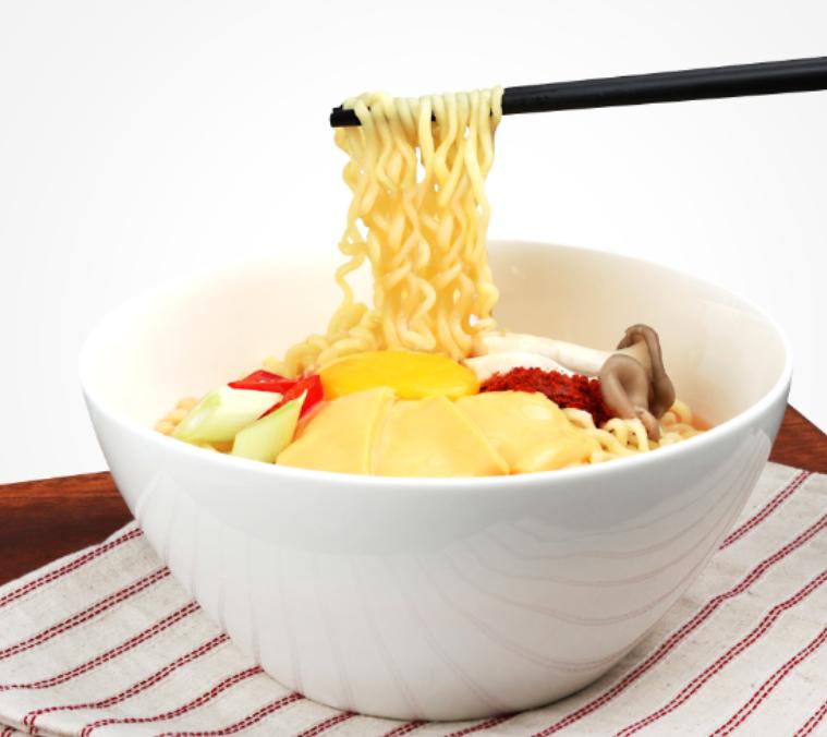 Teumsae Ramyun Bbalgge Tteok Extreme Spicy Korean Noodles 120g x 5 Packs