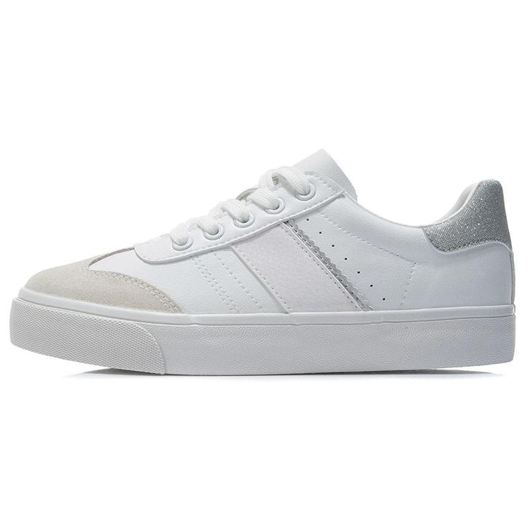 New LiNing Vulc Lite Low Top Skateboard Shoes Men's White AGCR339-1