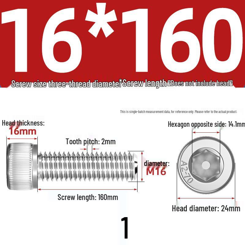 304 Stainless Steel Hex Socket Cap Screw with Extended Thread