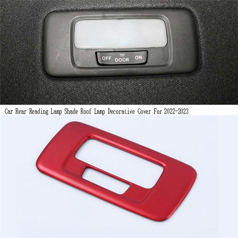 Car Rear Reading Lamp Shade Decorative Cover For Honda Civic 11Th - Roof Lamp Replacement Part Red