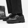 Fashion Shoes for Men Fashion Retro Square Toe Thick Sole Casual Men's Shoes Lace-up Platform Derby Leather Loafers Shoes Zapatos Hombre