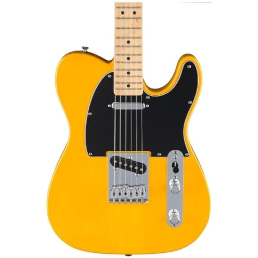 Fender Fender Electric Guitar Standard Telecaster®, Maple Fingerboard, Black Pickguard, Buttersco...