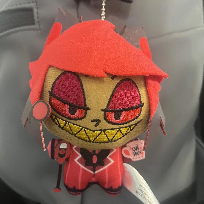 11cm Hazbin Hotel Alastor Anime Plush Doll Soft Stuffed Toy Fans Gift Replica Edition Not Genuine