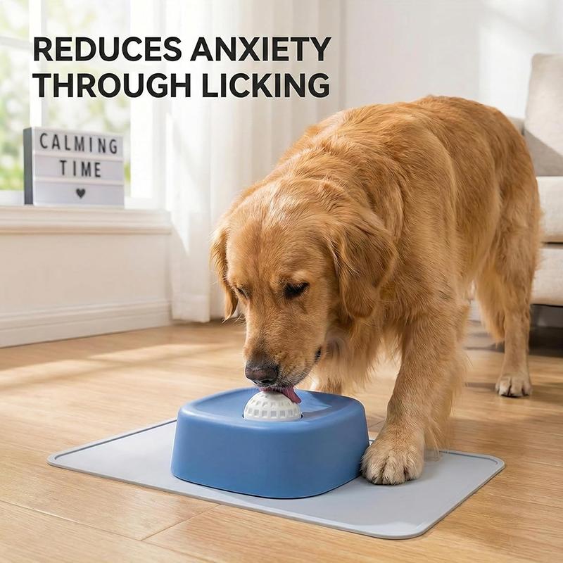Pet Slow Feeder Bowl Liquid Slow Feeder Dog Bowl With Anti Slip Ball Interactive Food Bowl For Dogs And Cats Pet Supplies