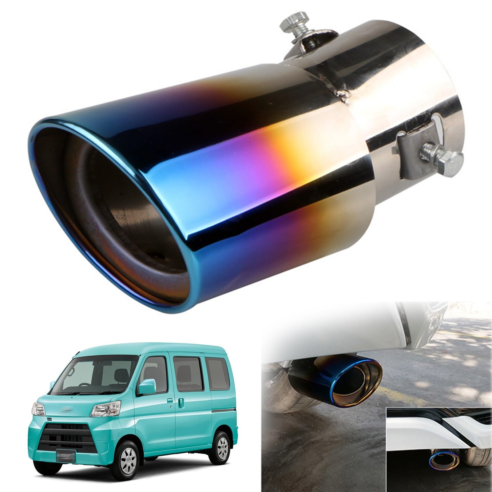 Daihatsu Hijet Cargo Exclusive Muffler Cutter Car Tailpipe Custom Exhaust song синий