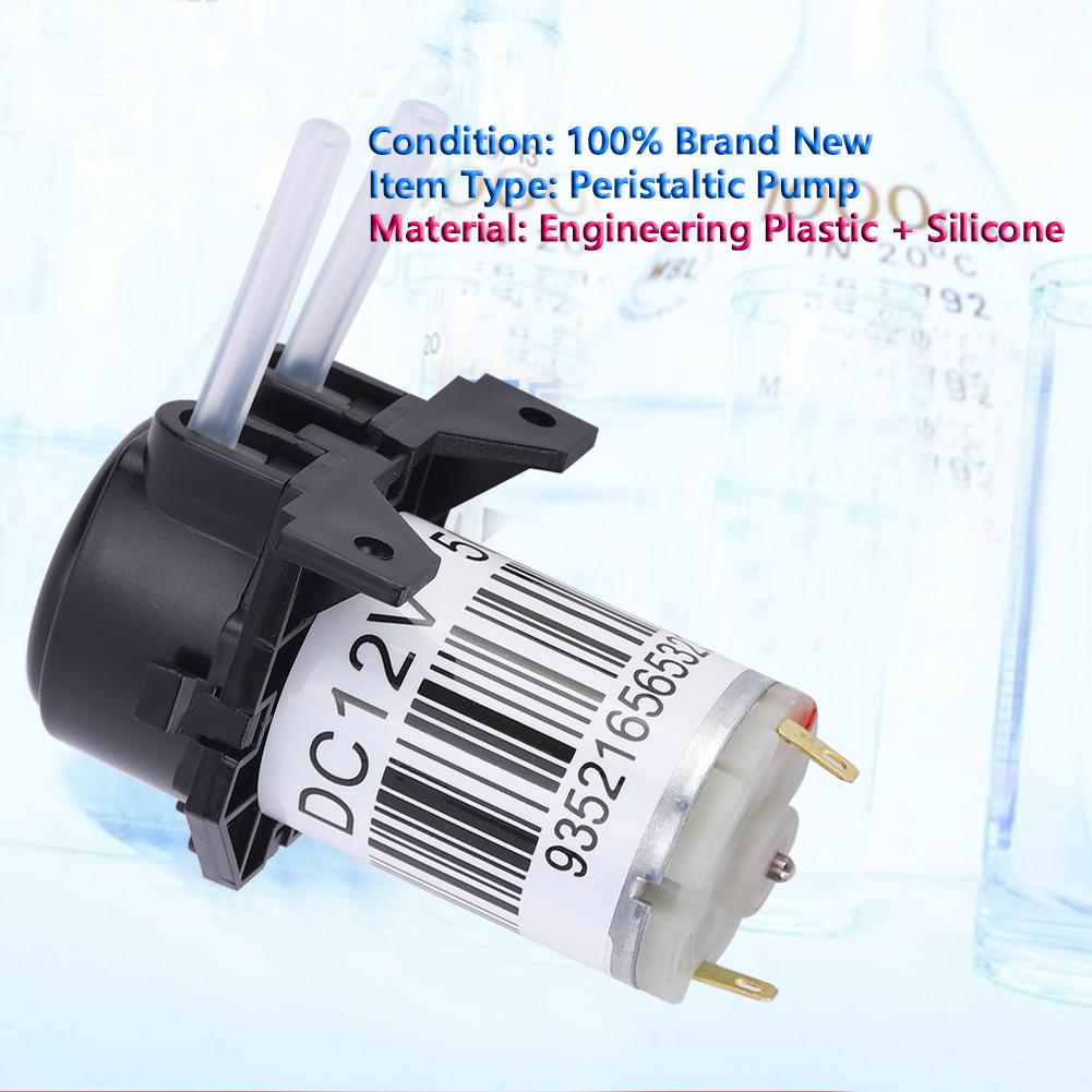Right Angle Self Priming Pump Micro Peristaltic Pump with Silicone Tube for Experiment