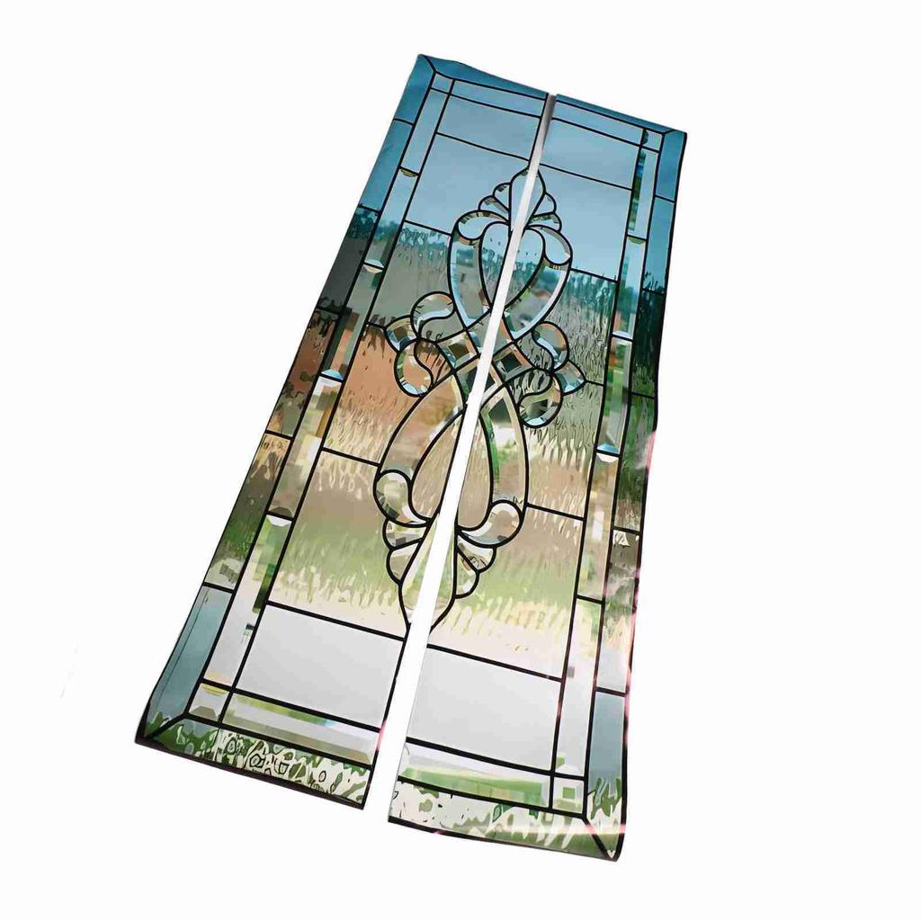 2Pcs Glass Door Sticker Self Adhesive Water Resistant Wall Sticker for Home Decoration