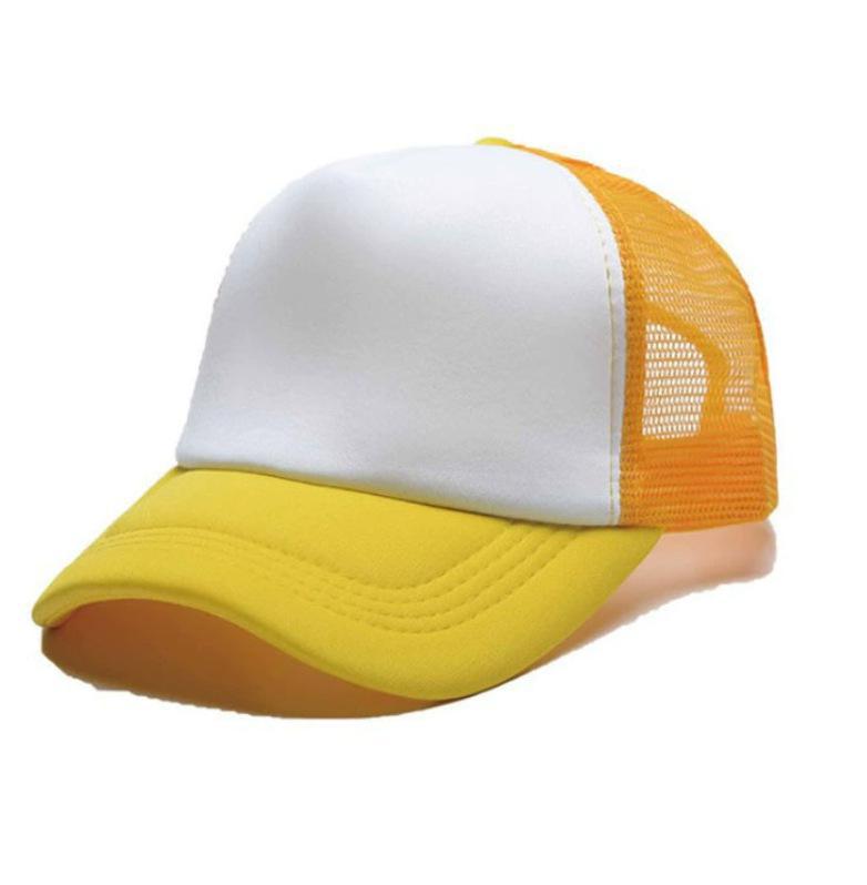 Wholeasle Custom Logo Baseball Caps For Men Women Summer Half Mesh Sponge Breathable Advertising Hat Boys Girls Outdoor Sunshade