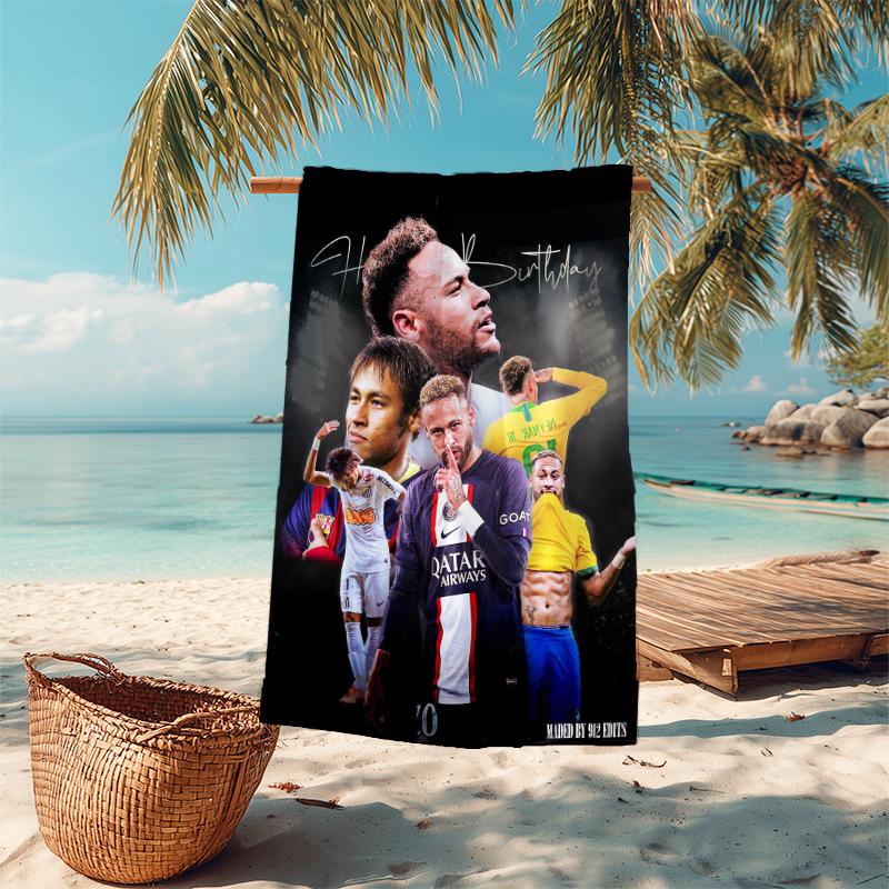 1pc Happy Birthday Celebration Microfiber Quick Dry Beach Towel Absorbent Soft Oversized Sand Free Towel for Travel Pool Gym Swimming Yoga 20a157