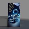 Mechanical Scorpion Pattern Glass Phone Case Suitable for Samsung Galaxy S26 S25 S24 S23 S22 S20 FE Ultra Plus5G Anti Drop