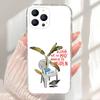 D-DtMF B-Bad B-Bunny Etui na Telefon Dla iPhone 17,16,15,14,13,12,11 Pro,Max,Plus,X,XS,XR,SE4,E Mini Przezroczyste Miękkie Pokrowiec