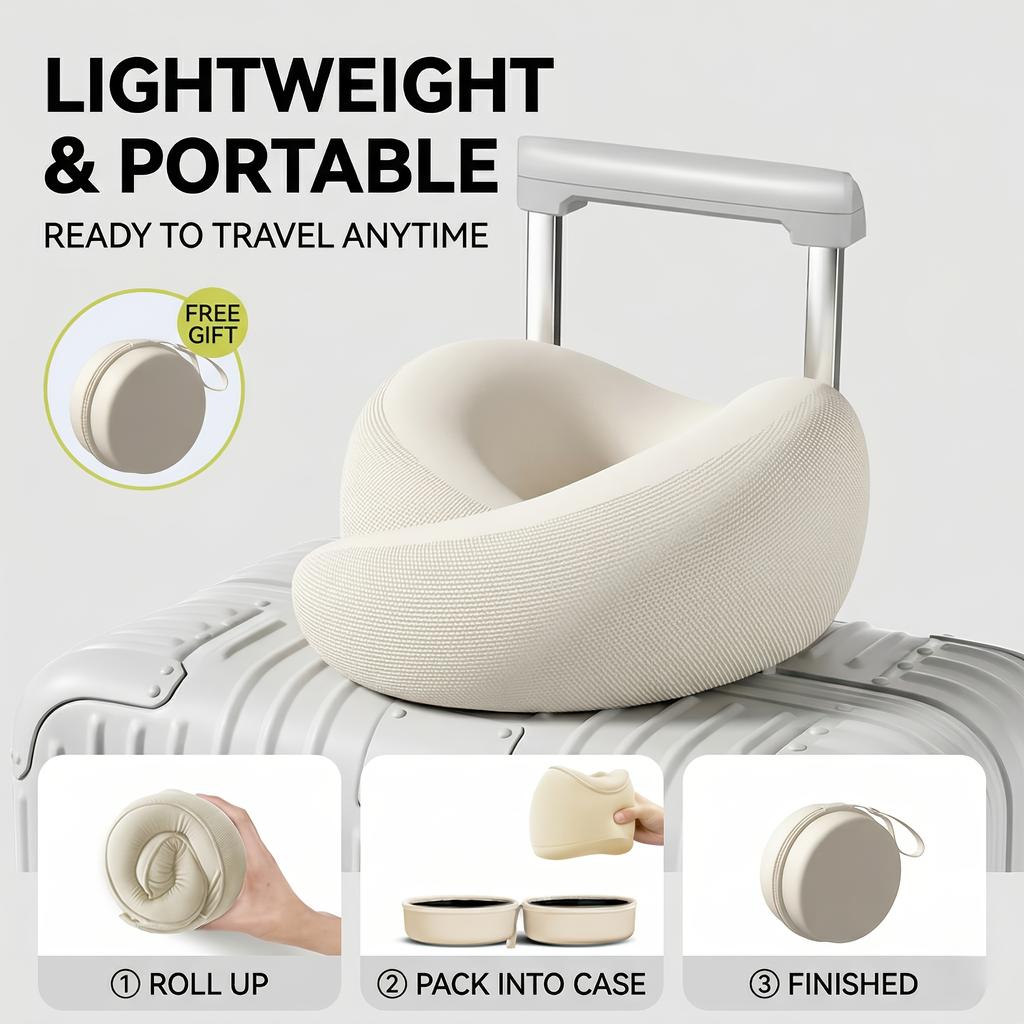U-shaped Travel Neck Pillow, Travel Pillow, Comfortable Sleep, Ergonomic Design, Suitable for Travel Planes