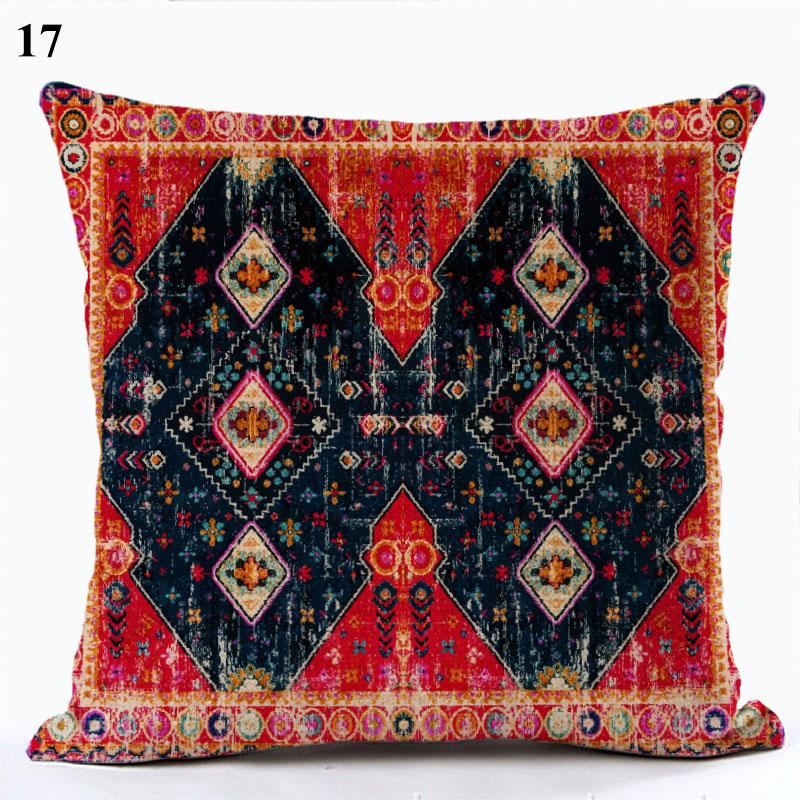 Bohemian Throw Pillows Case Brown Cushions Decorative Linen Comfortable Cover Cushion Geometric Cushion Cover Home Pillowcase