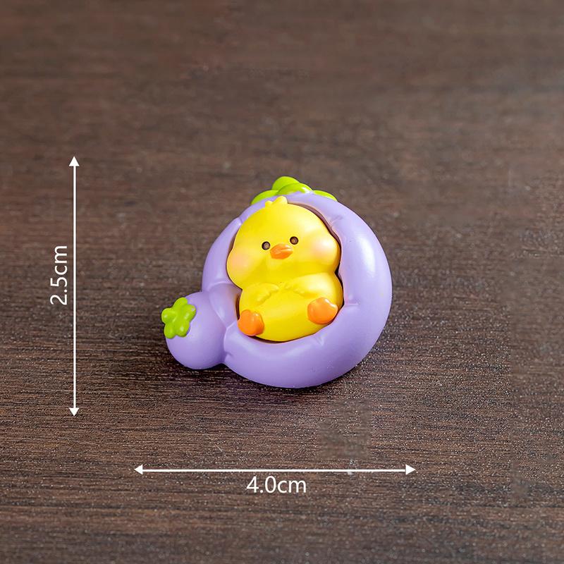 

Милые фрукты Милые куклы маленьких животных Микроландшафт DIY Украшения Аксессуары вслепую Маленькие украшения для автомобиля фиолетовый