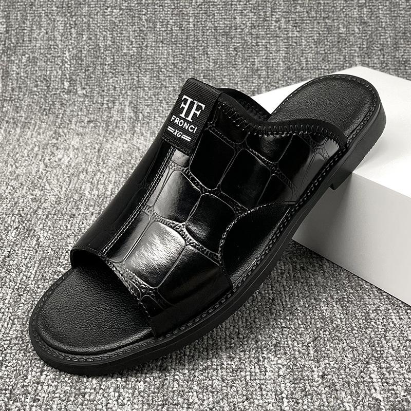 Large size 47 48 supply sandals men's 2025 new men's casual non-slip beach shoes Roman cool slippers