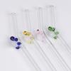 Reusable Drinking Straws Transparent Tea Coffee Straw Creative Straight Bend Straws  Bar Tool