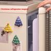 Diy Christmas Fridge Magnet Decorative Tree Strong Suction Soft Magnetic Christmas Eve 3D Stereoscopic Magnetic Cartoon Stickers