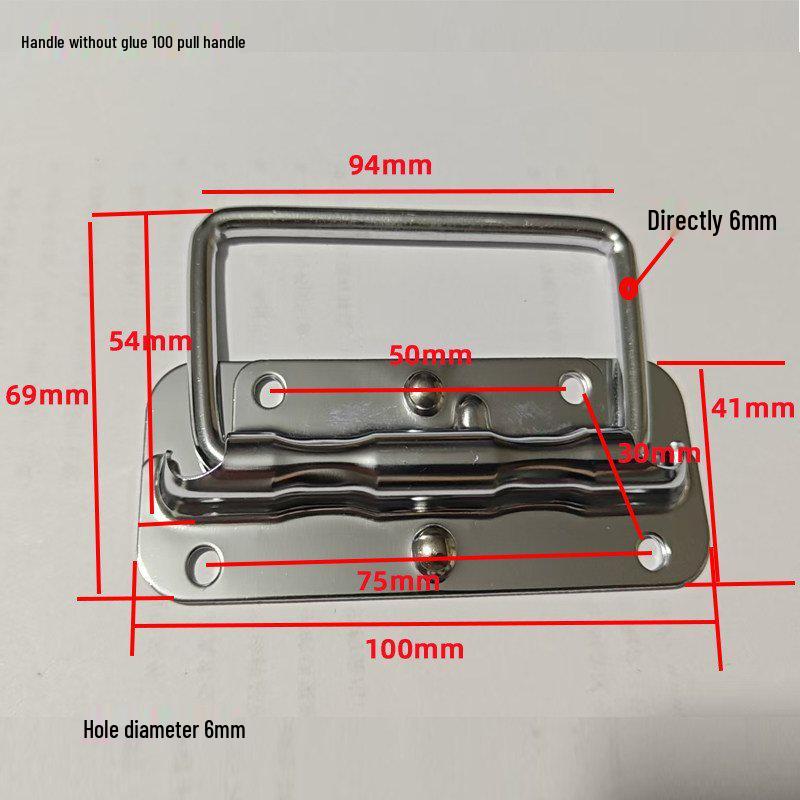 Складная подвижная ручка для промышленных алюминиевых и нержавеющих инструментальных ящиков